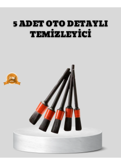 Araç Detay Temizlik Fırçası 5’li Set Çizmeyen Kıl Çok Yönlü Kullanım