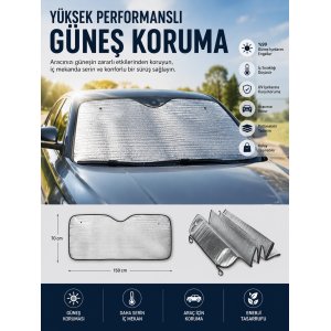 Araç Güneşlik Koruyucu Cam Güneşliği Otomobil Güneşlikleri Katlanabilir