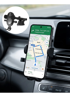 Araç Havalandırma Telefon Tutucu 360 Derece Döner Otomatik Kilitli Stand