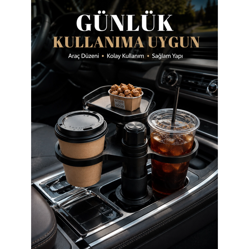 Araç İçi Bardaklık Organizeri Çok Amaçlı İçecek Ve Eşya Tutucu Araç İçi Bardaklık Organizeri Çok Amaçlı İçecek Ve Eşya Tutucu
