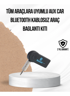 Araç İçi Bluetooth Aux Adaptörü Ve Telefon Görüşme Cihazı