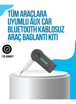 Araç İçi Bluetooth Aux Müzik Ve Telefon Görüşmesi Adaptörü
