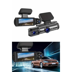 Araç İçi Full Hd Kamera Ön Ve Arka Kameralı Ekranlı Araç Kamerası