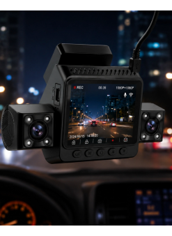 Araç İçi Güvenlik Kamerası 4 Lensli Full Hd Kayıt Destekli Sistem