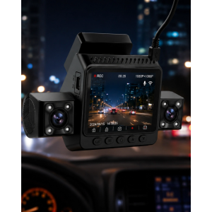 Araç İçi Güvenlik Kamerası 4 Lensli Full Hd Kayıt Destekli Sistem