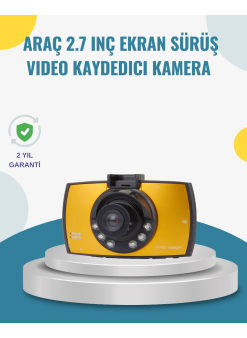 Araç İçi Hd Dvr Kamera G Sensor Ve Hareket Algılama Özellikli