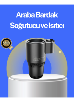 Araç İçi Isıtıcı Soğutucu Bardaklık 60°c Isıtma -4°c Soğutma