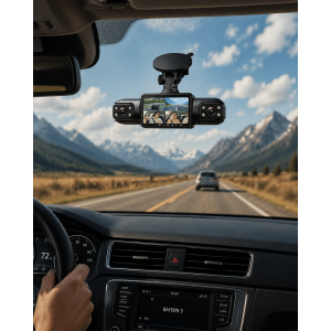 Araç İçi Kamera Full Hd Gece Görüşlü 4 Kamera Destekli Geniş Açılı Kayıt