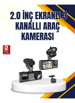 Araç İçi Kamera Seti | 170° Geniş Açı, Hareket Algılama Ve Park Koruma