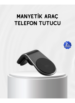 Araç İçi Manyetik Telefon Tutucu Güçlü Klipsli Ve 360 Derece Ayarlanabilir