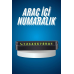 Araç İçi Numaratör Numaralık Oto Cam Kartı Fosforlu Numaratör
