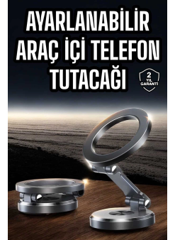 Araç İçi Telefon Tutacağı Manyetik Tasarım Ayarlanabilir