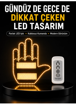 Araç İçin Eğlenceli Led El İşareti Işığı