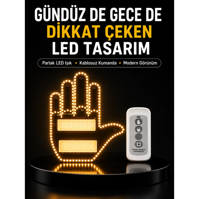 Araç İçin Eğlenceli Led El İşareti Işığı Araç İçin Eğlenceli Led El İşareti Işığı