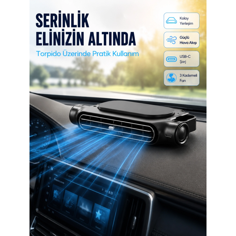 Araç Koltuk Başlığı Soğutucu Fan Usb Şarjlı 3 Kademeli Sessiz Boyun Serinletici Araç Koltuk Başlığı Soğutucu Fan Usb Şarjlı 3 Kademeli Sessiz Boyun Serinletici