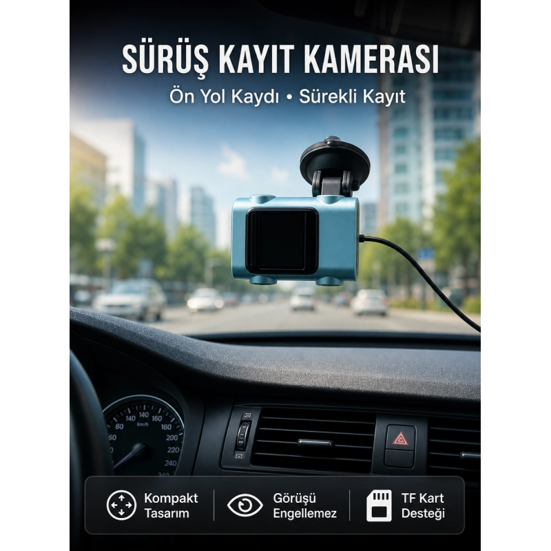 Araç Ön Cam Kamerası Sürüş Güvenliği İçin Video Kayıt Yeni Nesil Araç Ön Cam Kamerası Sürüş Güvenliği İçin Video Kayıt Yeni Nesil