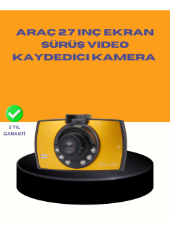 Araç Ön Kamera Full Hd Kayıt Ve G Sensor Özellikli