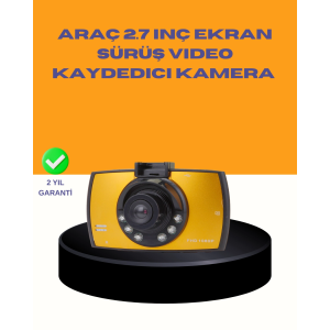 Araç Ön Kamera Full Hd Kayıt Ve G Sensor Özellikli