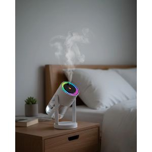 Araç Ve Ev İçin Hava Nemlendirici Projektörlü Sessiz Buhar