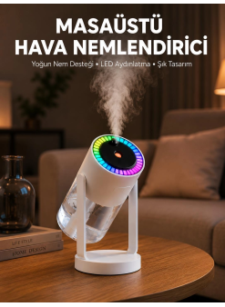 Araç Ve Ev İçin Hava Nemlendirici Projektörlü Sessiz Buhar Yeni Nesil