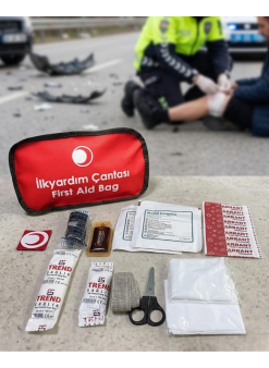 Araç Ve Ev İçin İlk Yardım Çantası Eksiksiz Acil Müdahale Seti