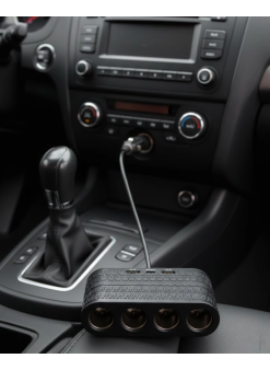 Araçlar İçin 4’lü Çakmak Çoklayıcı Type C Usb Ve Koruma Sistemli