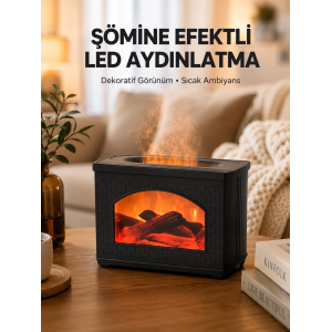 Aromaterapi Destekli Ultrasonik Nemlendirici Usb Bağlantılı Sessiz Model