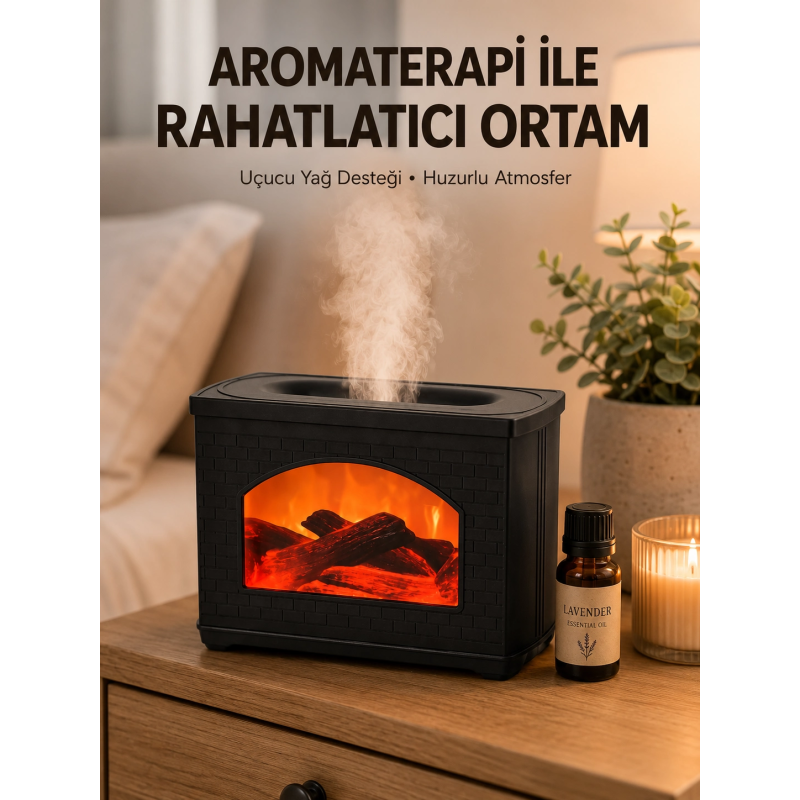 Aromaterapi Uyumlu Ultrasonik Oda Nemlendirici Ayarlanabilir Sis Çıkışlı Aromaterapi Uyumlu Ultrasonik Oda Nemlendirici Ayarlanabilir Sis Çıkışlı