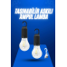 Askılı Kırılmaz Led Işık Kamp Bahçe Lambası Taşınabilir Led Ampul Şarjlı