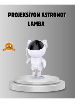 Astronot Galaksi Projeksiyon Lambası Bluetooth Bağlantılı Ve Uzaktan Kontrollü