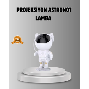 Astronot Galaksi Projeksiyon Lambası Bluetooth Bağlantılı Ve Uzaktan Kontrollü