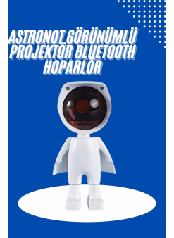 Astronot Işık Projektörü Gökkuşağı Projeksiyon Gece Lambası Hediyelik