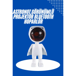 Astronot Işık Projektörü Gökkuşağı Projeksiyon Gece Lambası Hediyelik