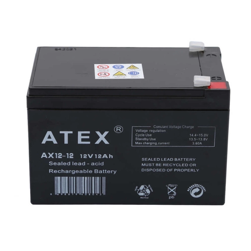 Atex Ax12-12 12v 12ah Akü Atex Ax12-12 12v 12ah Akü