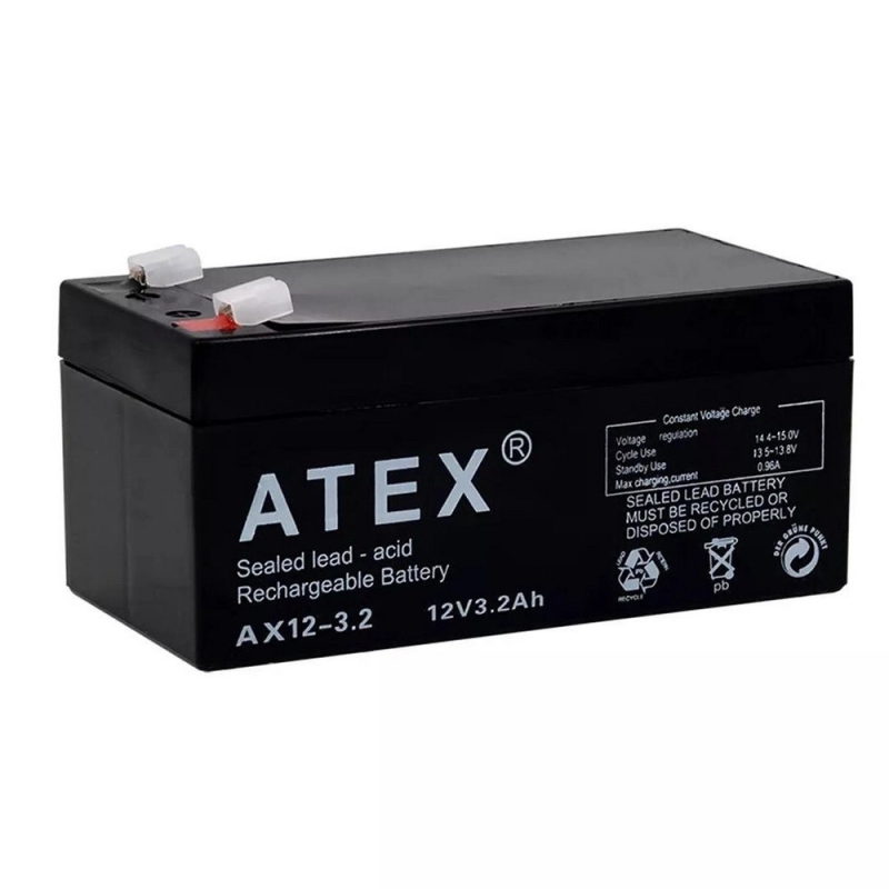 Atex Ax12-3.2 12v 3.2ah Akü Atex Ax12-3.2 12v 3.2ah Akü