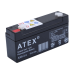 Atex Ax6-3.4 6v 3.4ah Yatay Akü Atex Ax6-3.4 6v 3.4ah Yatay Akü