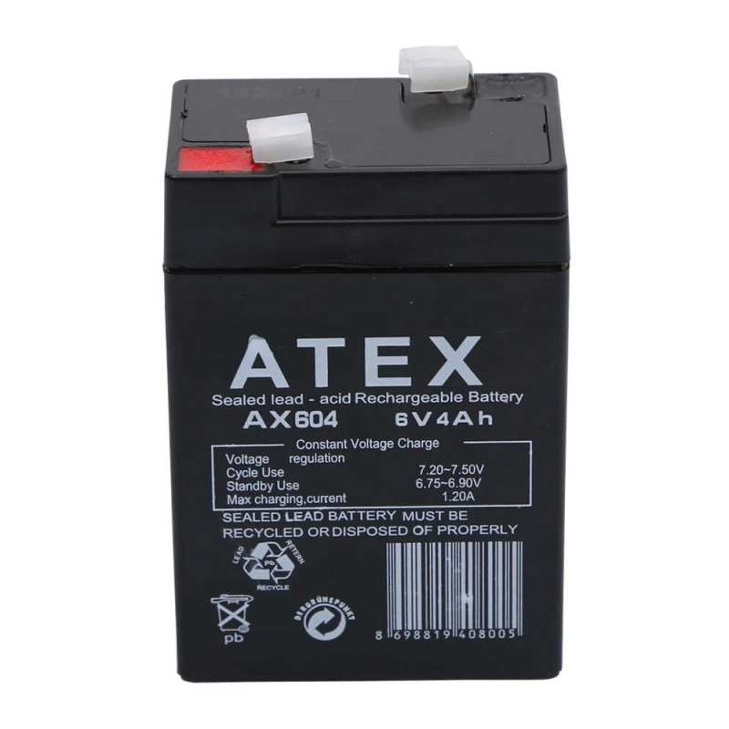 Atex Ax604 6v 4ah Akü Atex Ax604 6v 4ah Akü