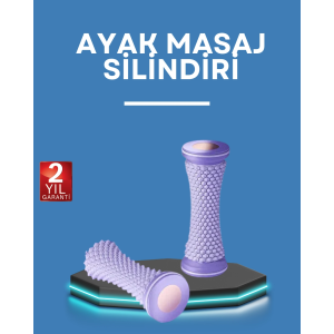 Ayak Masaj Rulosu Akupresur Silindir Kas Gevşetici Taşınabilir