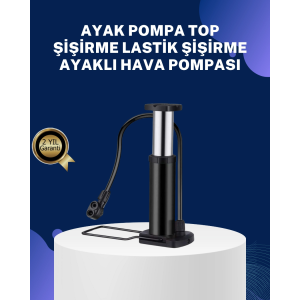 Ayakla Kullanılan Hava Pompası Araç Ve Bisiklet İçin Uygun