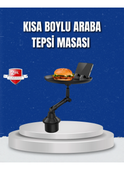 Ayarlanabilir Araç İçi Bardaklık Tepsisi 9 İnç Geniş Alan Ve Telefon Standlı