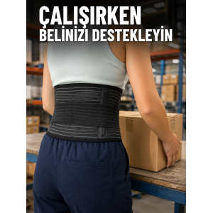 Ayarlanabilir Bel Korsesi Elastik Destek Bantlı Çalışma Ve Günlük Kullanım