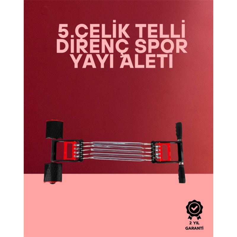 Ayarlanabilir Elastik Yaylı Ergonomik Tasarımlı Kas Güçlendirme Seti Ayarlanabilir Elastik Yaylı Ergonomik Tasarımlı Kas Güçlendirme Seti