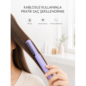 Ayarlanabilir Isı Kontrollü Saç Şekillendirici – İnce Ve Kalın Tellere Uyumlu