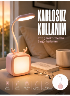 Ayarlanabilir Led Masa Lambası Şarjlı Modern Aydınlatma