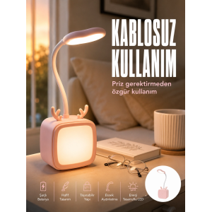 Ayarlanabilir Led Masa Lambası Şarjlı Modern Aydınlatma