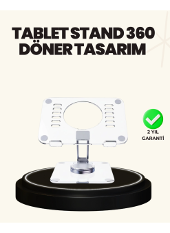 Ayarlanabilir Şeffaf Tablet Standı Kaymaz Silikon Tabanlı