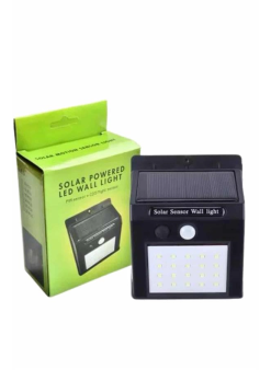Bahçe Aydınlatma Sensörlü Güneş Enerjili Duvar Lambası 40 Led Işık
