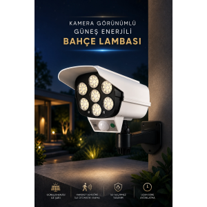 Bahçe Aydınlatması Hareket Sensörlü Led Aydınlatma Kamera Görünümlü