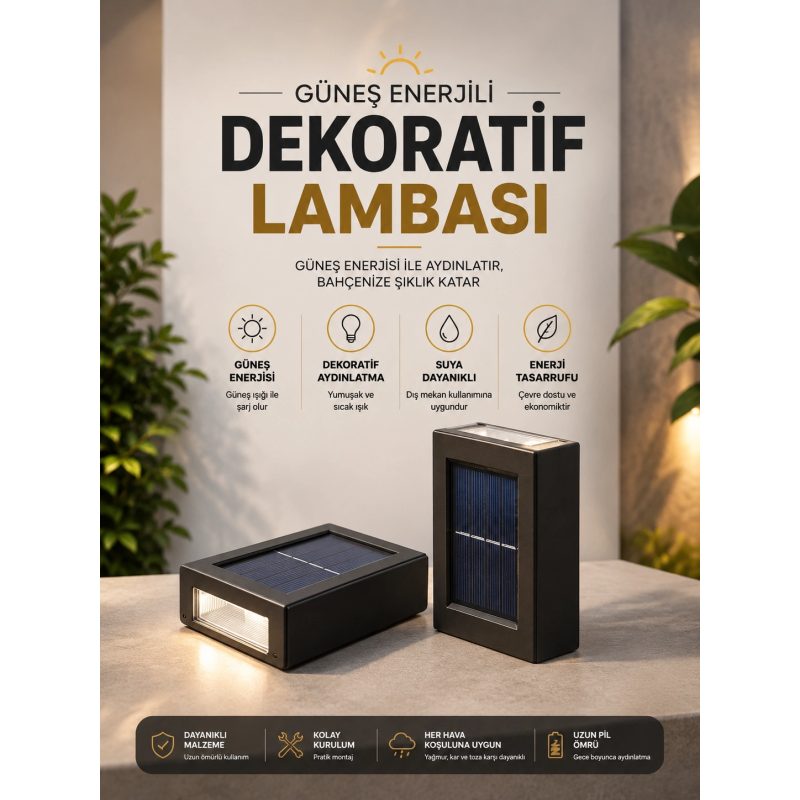 Bahçe Aydınlatması Solar Güneş Enerjili Dekoratik Led Işıklı Lamba Bahçe Aydınlatması Solar Güneş Enerjili Dekoratik Led Işıklı Lamba