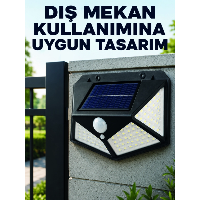 Bahçe Balkon Garaj Ve Girişler İçin Güneş Enerjili Hareket Sensörlü Led Duvar Lambası Bahçe Balkon Garaj Ve Girişler İçin Güneş Enerjili Hareket Sensörlü Led Duvar Lambası
